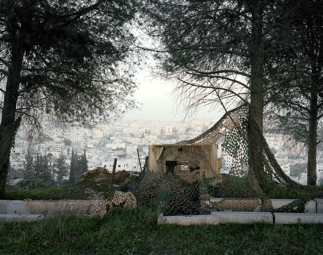 Gun emplacement over looking Bethlehem.<br/> West Bank, Area B – Palestinian civil control, Israeli military control.